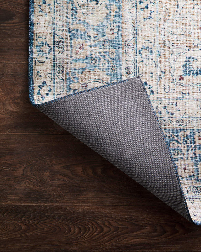 Loloi Layla Collection LAY-03 Olive/Charcoal 9'-0" x 12'-0" .13" Thick Area Rug, Soft, Durable, Vintage Inspired, Distressed, Low Pile, Non-Shedding, Easy Clean, Printed, Living Room Rug