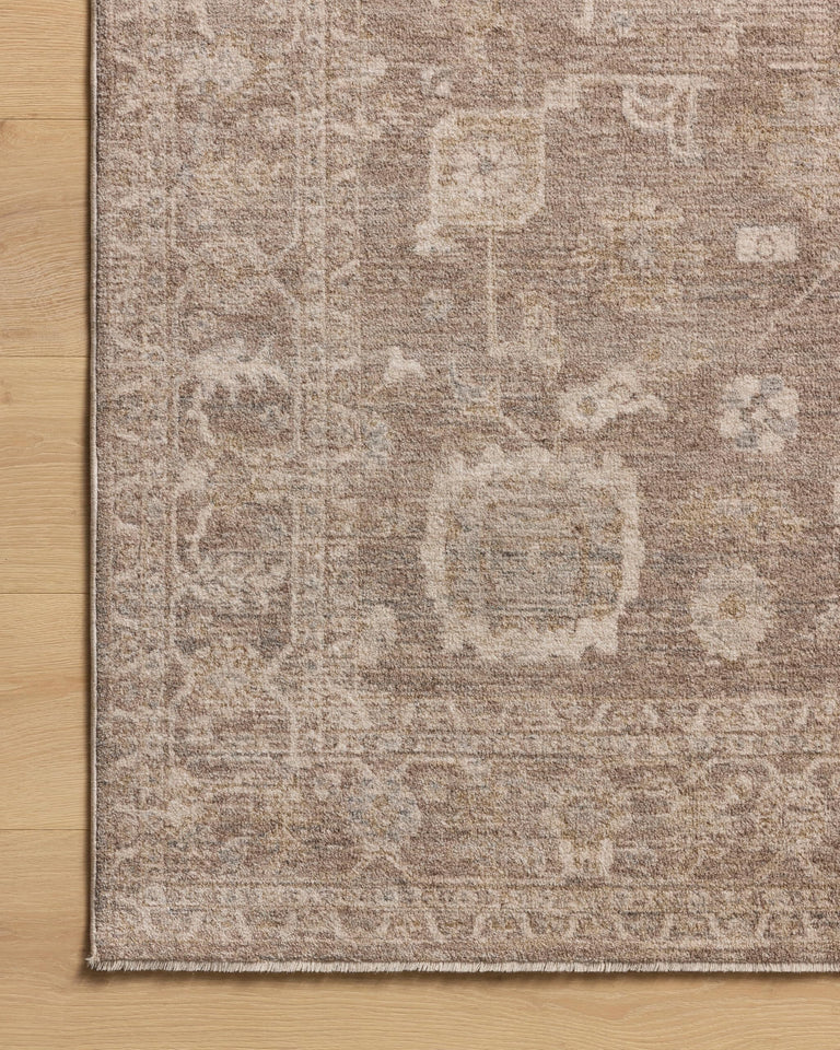 Loloi Chris Loves Julia Louisa Collection LOI-03 Taupe/Ivory 7'-10" x 10', .38" Pile Height, Area Rug