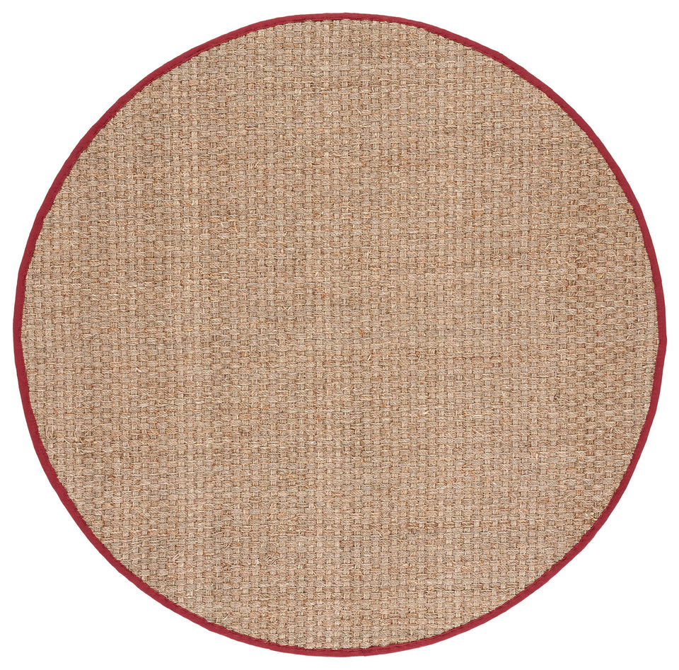 SAFAVIEH Area Rug 8x10 - Natural Fiber Collection - Large - Natural & Beige, Seagrass, Basketweave Pattern (NF114A)