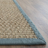 SAFAVIEH Area Rug 8x10 - Natural Fiber Collection - Large - Natural & Beige, Seagrass, Basketweave Pattern (NF114A)