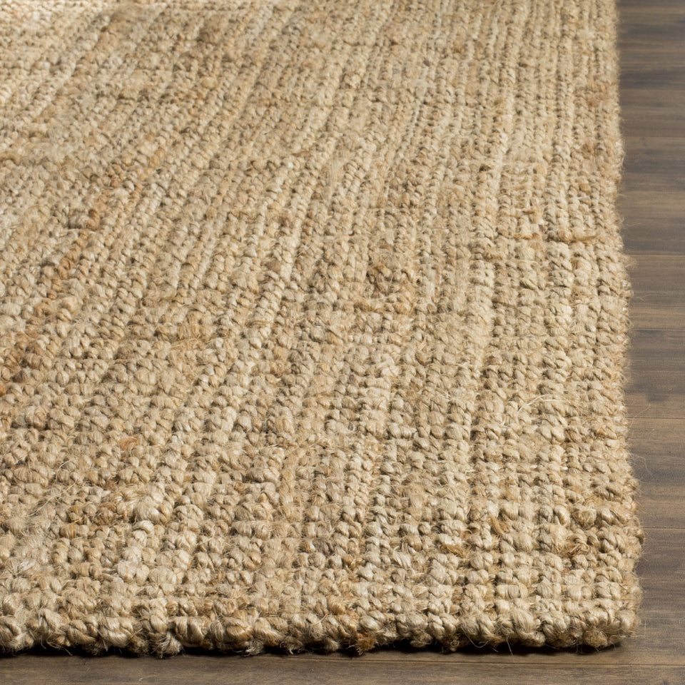 SAFAVIEH Area Rug 9x12 - Natural Fiber Collection - Large - Natural Brown, Handmade Jute, Farmhouse Style, Chunky Textured Thick Pile (NF747A)