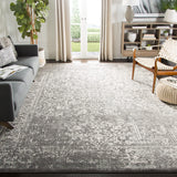 SAFAVIEH Evoke Collection Area Rug - 9' x 12', Ivory & Taupe, Oriental Distressed Design, Non-Shedding & Easy Care, Ideal for High Traffic Areas in Living Room, Bedroom (EVK256E)