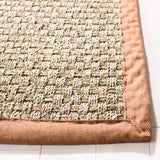 SAFAVIEH Area Rug 8x10 - Natural Fiber Collection - Large - Natural & Beige, Seagrass, Basketweave Pattern (NF114A)