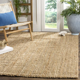 SAFAVIEH Area Rug 9x12 - Natural Fiber Collection - Large - Natural Brown, Handmade Jute, Farmhouse Style, Chunky Textured Thick Pile (NF747A)