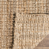 SAFAVIEH Area Rug 9x12 - Natural Fiber Collection - Large - Natural Brown, Handmade Jute, Farmhouse Style, Chunky Textured Thick Pile (NF447A)