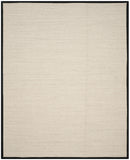 SAFAVIEH Area Rug 8x10 - Natural Fiber Collection - Large - Marble & Beige, Sisal, Woven Design with Border (NF143C)