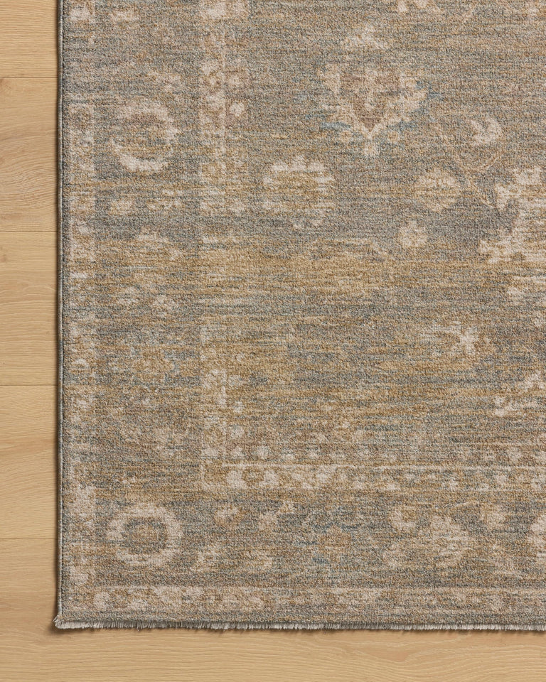 Loloi Chris Loves Julia Louisa Collection LOI-03 Taupe/Ivory 7'-10" x 10', .38" Pile Height, Area Rug