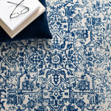 SAFAVIEH Evoke Collection Area Rug - 9' x 12', Ivory & Taupe, Oriental Distressed Design, Non-Shedding & Easy Care, Ideal for High Traffic Areas in Living Room, Bedroom (EVK256E)