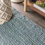 JONATHAN Y Handwoven Jute Fringe Natural Indoor Area Rug, 8x10, Pata, Bohemian, Rustic, Cottage, Easy-Cleaning for Living Room, Bedroom, Kitchen, Non-Shedding (NRF103A-8)