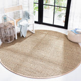 SAFAVIEH Area Rug 8x10 - Natural Fiber Collection - Large - Natural & Beige, Seagrass, Basketweave Pattern (NF114A)