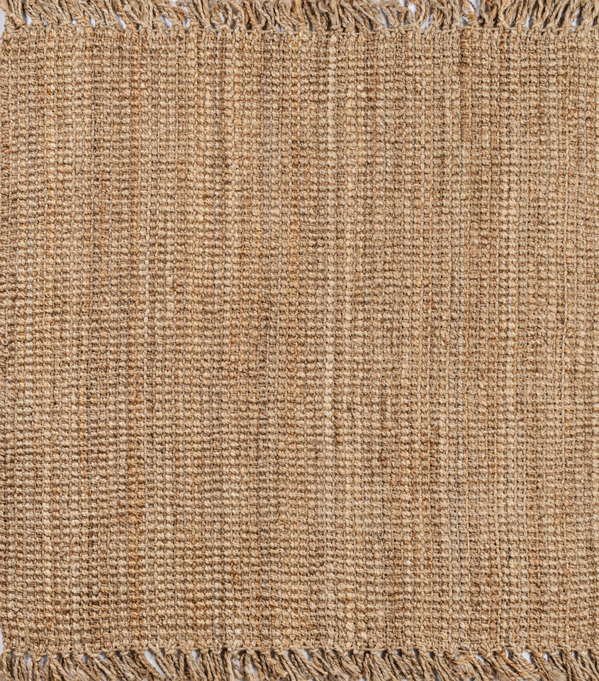 JONATHAN Y Handwoven Jute Fringe Natural Indoor Area Rug, 8x10, Pata, Bohemian, Rustic, Cottage, Easy-Cleaning for Living Room, Bedroom, Kitchen, Non-Shedding (NRF103A-8)