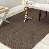 SAFAVIEH Area Rug 9x12 - Natural Fiber Collection - Large - Natural Brown, Handmade Jute, Farmhouse Style, Chunky Textured Thick Pile (NF447A)