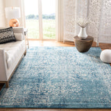 SAFAVIEH Evoke Collection Area Rug - 9' x 12', Ivory & Taupe, Oriental Distressed Design, Non-Shedding & Easy Care, Ideal for High Traffic Areas in Living Room, Bedroom (EVK256E)
