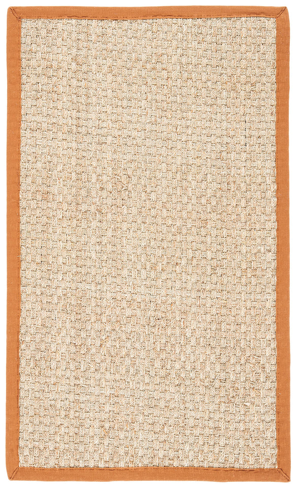 SAFAVIEH Area Rug 8x10 - Natural Fiber Collection - Large - Natural & Beige, Seagrass, Basketweave Pattern (NF114A)