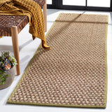 SAFAVIEH Area Rug 8x10 - Natural Fiber Collection - Large - Natural & Beige, Seagrass, Basketweave Pattern (NF114A)