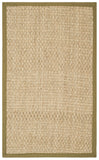 SAFAVIEH Area Rug 8x10 - Natural Fiber Collection - Large - Natural & Beige, Seagrass, Basketweave Pattern (NF114A)