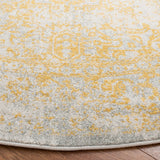 SAFAVIEH Evoke Collection Area Rug - 9' x 12', Ivory & Taupe, Oriental Distressed Design, Non-Shedding & Easy Care, Ideal for High Traffic Areas in Living Room, Bedroom (EVK256E)