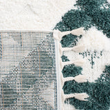 SAFAVIEH Area Rug 8x10 - Moroccan Tassel Shag Collection - Large - Ivory & Brown, Boho Design, Non-Shedding & Easy Cleaning, Plush Pile, Ideal for Living Room, Bedroom, Dining Space (MTS688A)