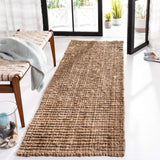SAFAVIEH Area Rug 9x12 - Natural Fiber Collection - Large - Natural Brown, Handmade Jute, Farmhouse Style, Chunky Textured Thick Pile (NF447A)