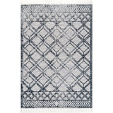 nuLOOM 8x11 Ansley Moroccan Tassel Area Rug, Light Grey, High-Low Textured Bohemian Design, Plush High Pile, Stain Resistant, For Bedroom, Living Room, Hallway, Entryway