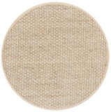 SAFAVIEH Area Rug 8x10 - Natural Fiber Collection - Large - Natural & Beige, Seagrass, Basketweave Pattern (NF114A)