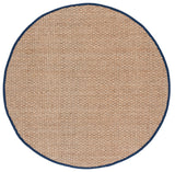 SAFAVIEH Area Rug 8x10 - Natural Fiber Collection - Large - Natural & Beige, Seagrass, Basketweave Pattern (NF114A)