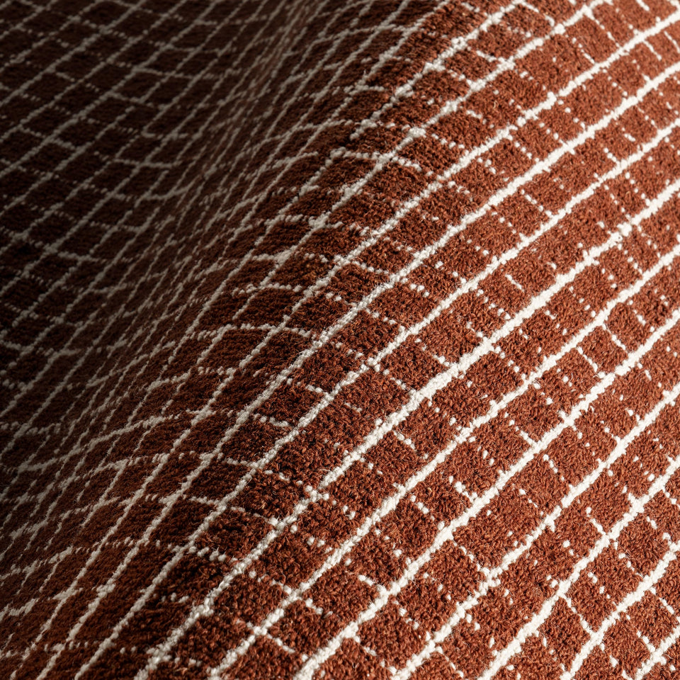 Rugs USA 8'6" x 11'6" Melrose Checked Wool Indoor Area Rug, Contemporary Farmhouse Cream for Living Room, Bedroom, Office, Entryway, Hallway