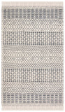 SAFAVIEH Area Rug 8x10 - Natura Collection - Large - Ivory, Handmade Wool, Moroccan Boho Fringe Design, Ideal for Living Room, Bedroom, Dining Space (NAT852B)