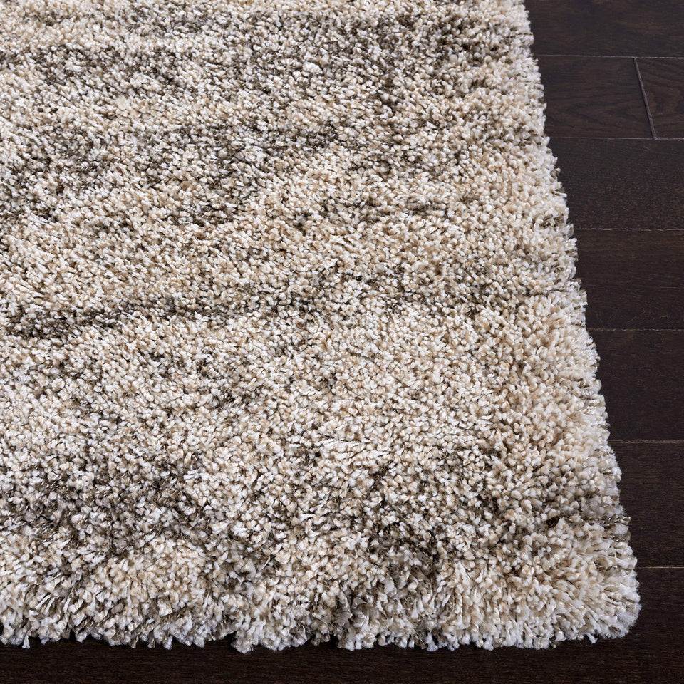 SAFAVIEH Area Rug 8x10 - Hudson Shag Collection - Large - Ivory & Beige, Non-Shedding & Easy Cleaning, Ultra Plush Thick Pile, Ideal for Living Room, Bedroom, Dining Space (SGH206B)