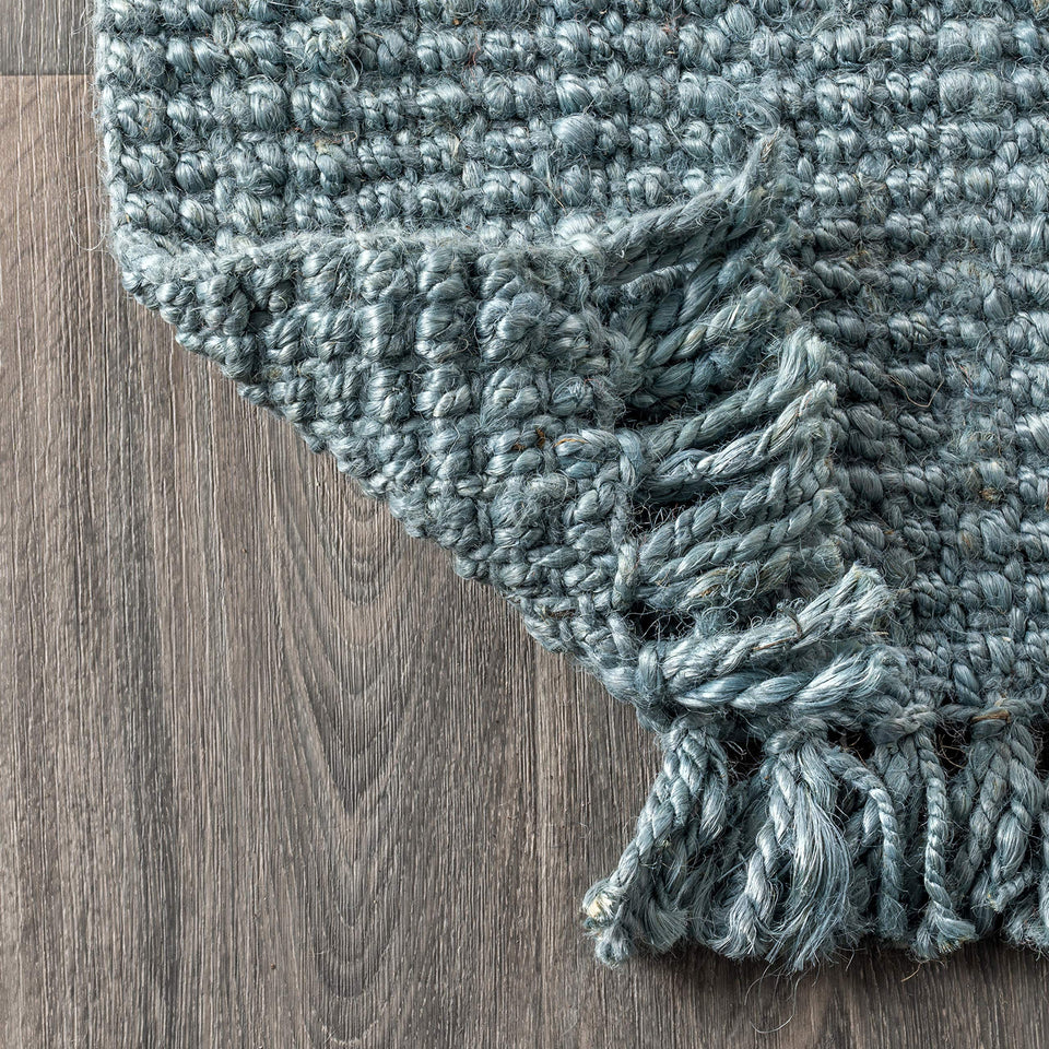 JONATHAN Y Handwoven Jute Fringe Natural Indoor Area Rug, 8x10, Pata, Bohemian, Rustic, Cottage, Easy-Cleaning for Living Room, Bedroom, Kitchen, Non-Shedding (NRF103A-8)