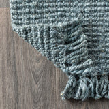 JONATHAN Y Handwoven Jute Fringe Natural Indoor Area Rug, 8x10, Pata, Bohemian, Rustic, Cottage, Easy-Cleaning for Living Room, Bedroom, Kitchen, Non-Shedding (NRF103A-8)