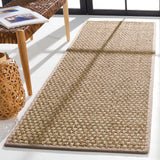 SAFAVIEH Area Rug 8x10 - Natural Fiber Collection - Large - Natural & Beige, Seagrass, Basketweave Pattern (NF114A)