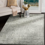 SAFAVIEH Evoke Collection Area Rug - 9' x 12', Ivory & Taupe, Oriental Distressed Design, Non-Shedding & Easy Care, Ideal for High Traffic Areas in Living Room, Bedroom (EVK256E)