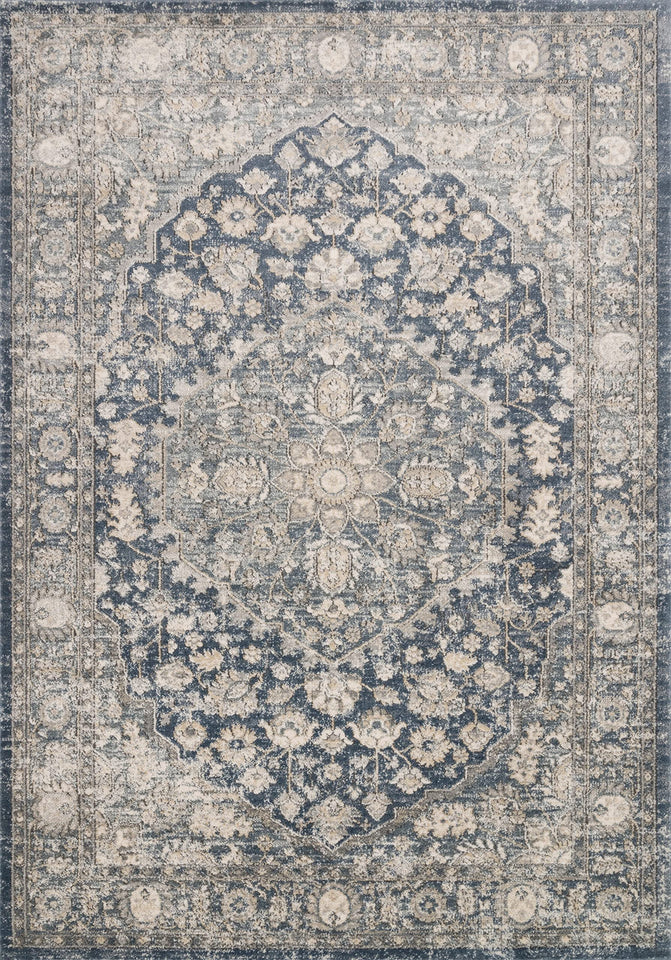 Loloi Teagan Collection TEA-03 Ivory/Sand 9'-9" x 13'-6" Area Rug, Large, Soft Neutral Rug, High-Traffic for Living Room, Bedroom, Home Office, Dining Area
