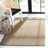 SAFAVIEH Area Rug 8x10 - Natural Fiber Collection - Large - Natural & Beige, Seagrass, Basketweave Pattern (NF114A)