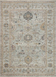 Loloi Magnolia Home by Joanna Gaines Millie Collection MIE-02 Sky/Gold 7'-10" x 10', .25" Pile Height, Area Rug