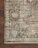 Loloi Magnolia Home by Joanna Gaines Millie Collection MIE-02 Sky/Gold 7'-10" x 10', .25" Pile Height, Area Rug