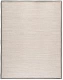SAFAVIEH Area Rug 8x10 - Natural Fiber Collection - Large - Marble & Beige, Sisal, Woven Design with Border (NF143C)