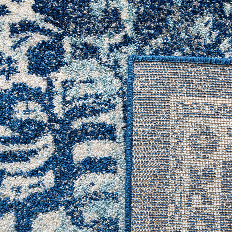 SAFAVIEH Evoke Collection Area Rug - 9' x 12', Ivory & Taupe, Oriental Distressed Design, Non-Shedding & Easy Care, Ideal for High Traffic Areas in Living Room, Bedroom (EVK256E)